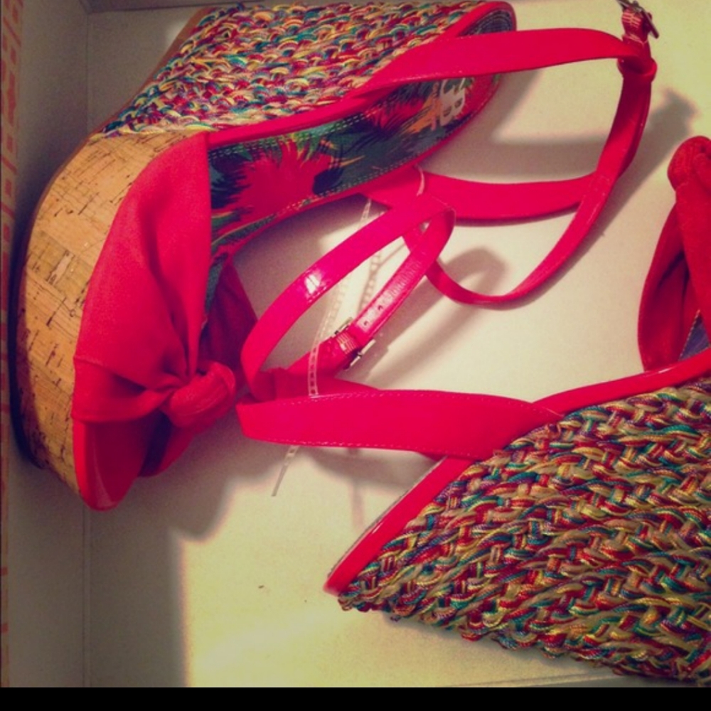 Multi colored sandals